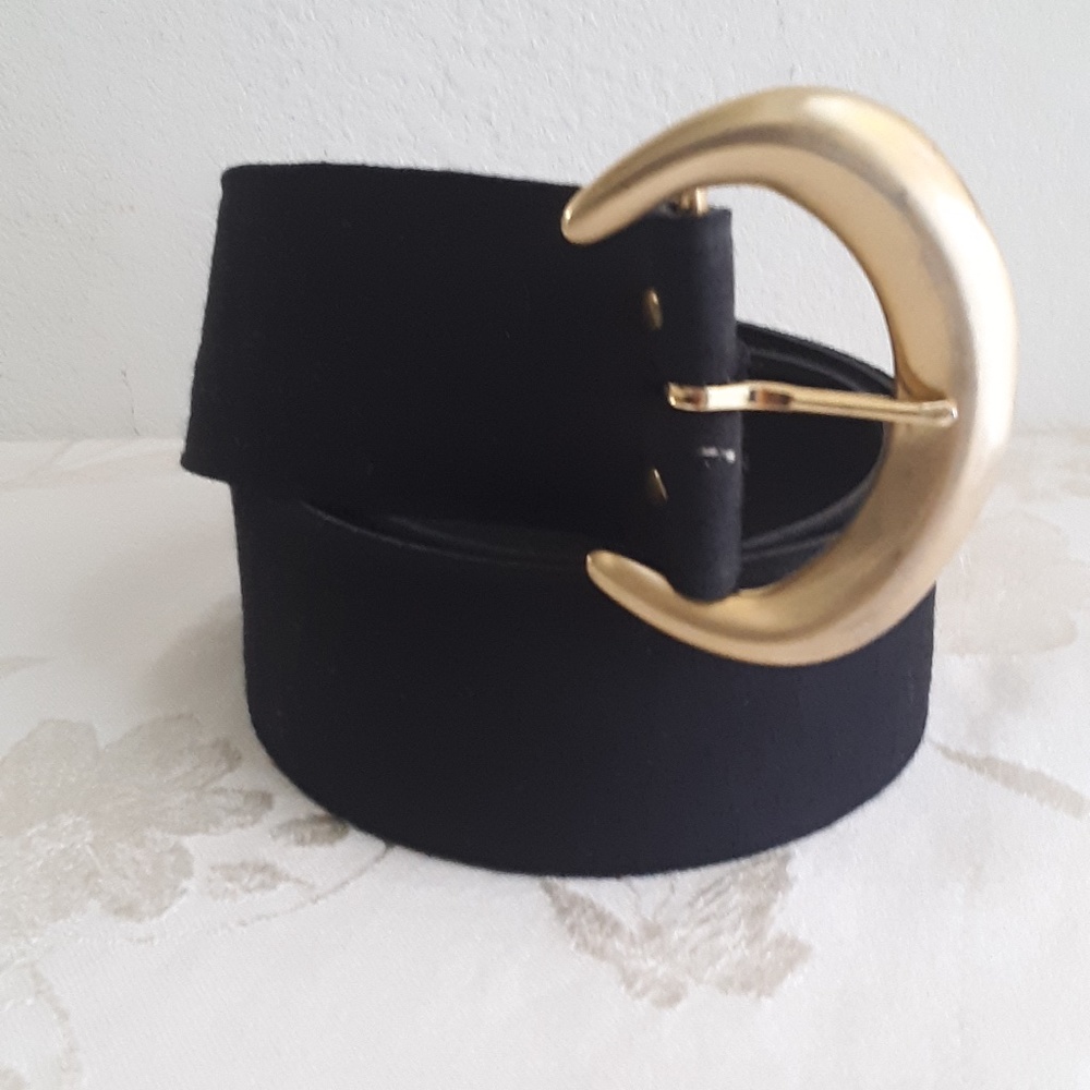 Women's dressy cloth black belt